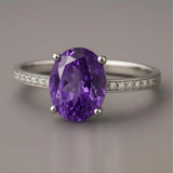 Ring Eva mit Amethyst