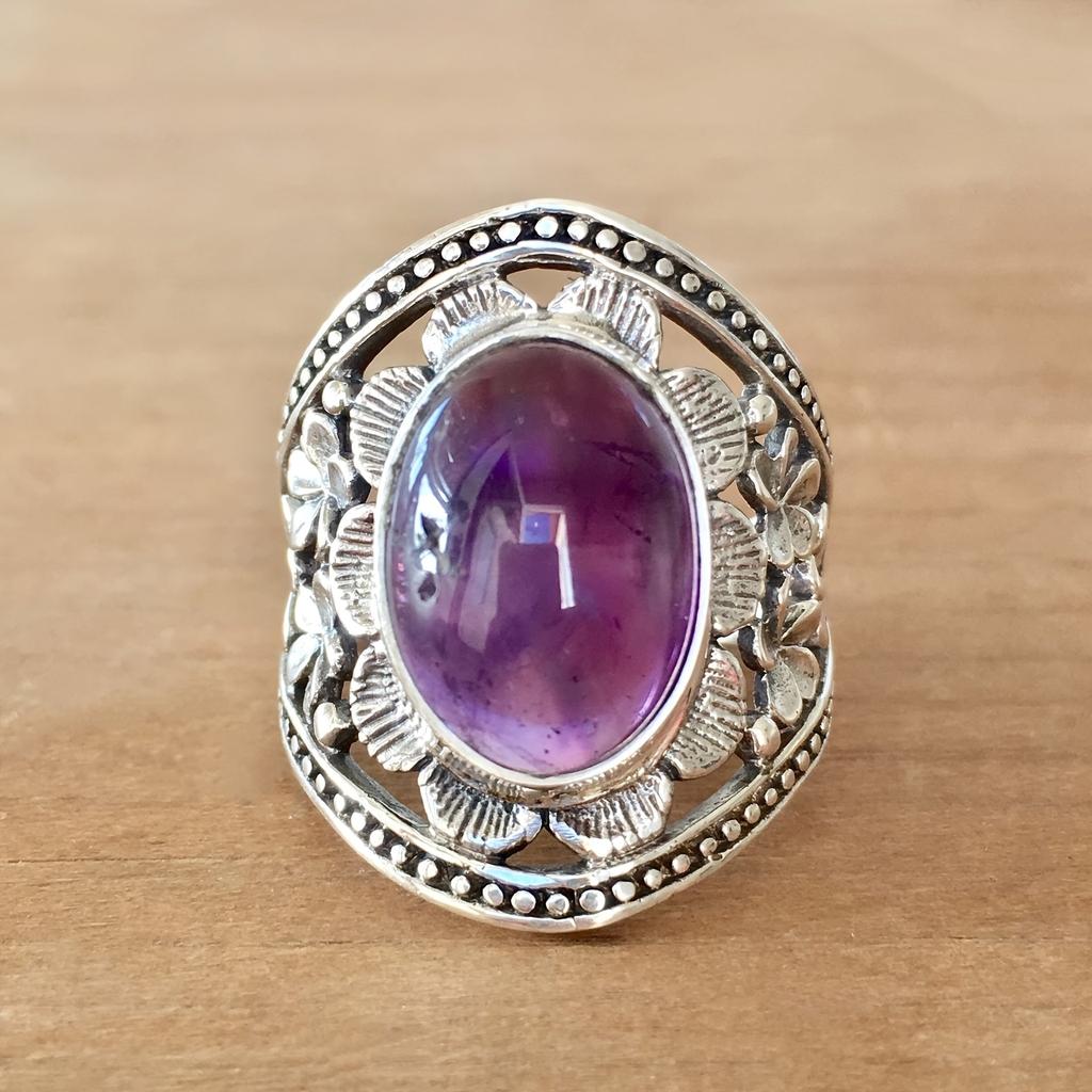 Ring Haida mit Amethyst – Ansicht 3