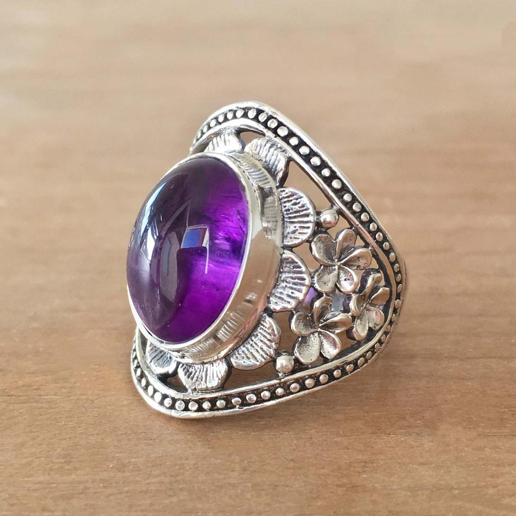 Ring Haida mit Amethyst