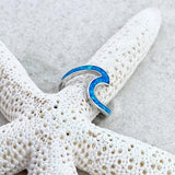 Ring „Meer“ mit Opal in Weißgold – Ansicht 3