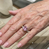 Ring „Rosa Elan“ in Weißgold