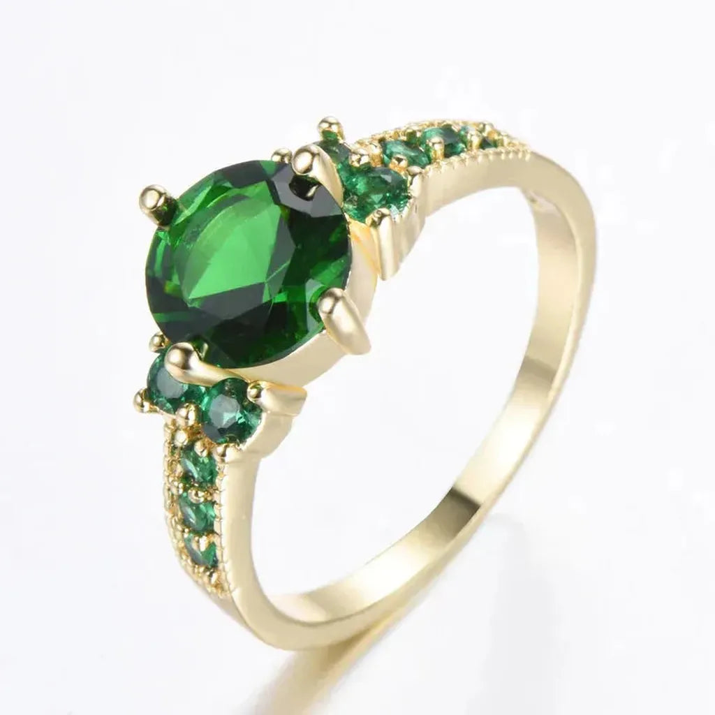 Ring in Gold mit Smaragd – Ansicht 2