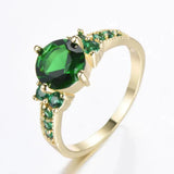 Ring in Gold mit Smaragd – Ansicht 2