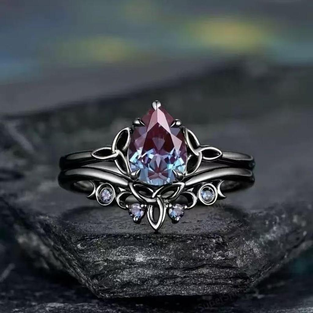 Ring mit Amethyst in Weißgold