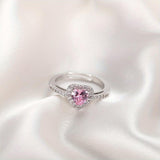Herzring „Rosekiss“ in Weißgold – Ansicht 2