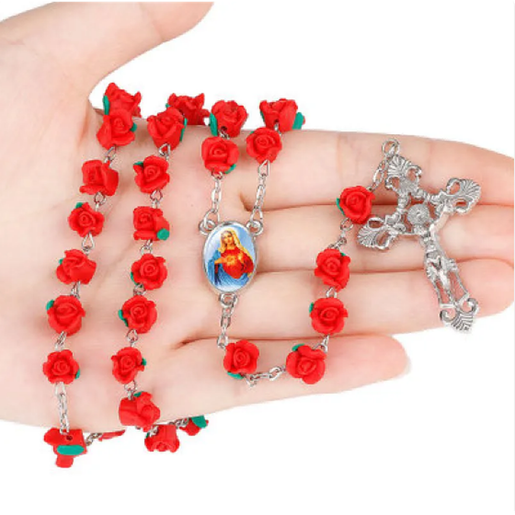 Rosenkranz-Halskette mit Radanhängern