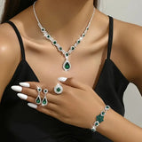 Schmuckset Adriana Lysandra in Weißgold – Ansicht 2