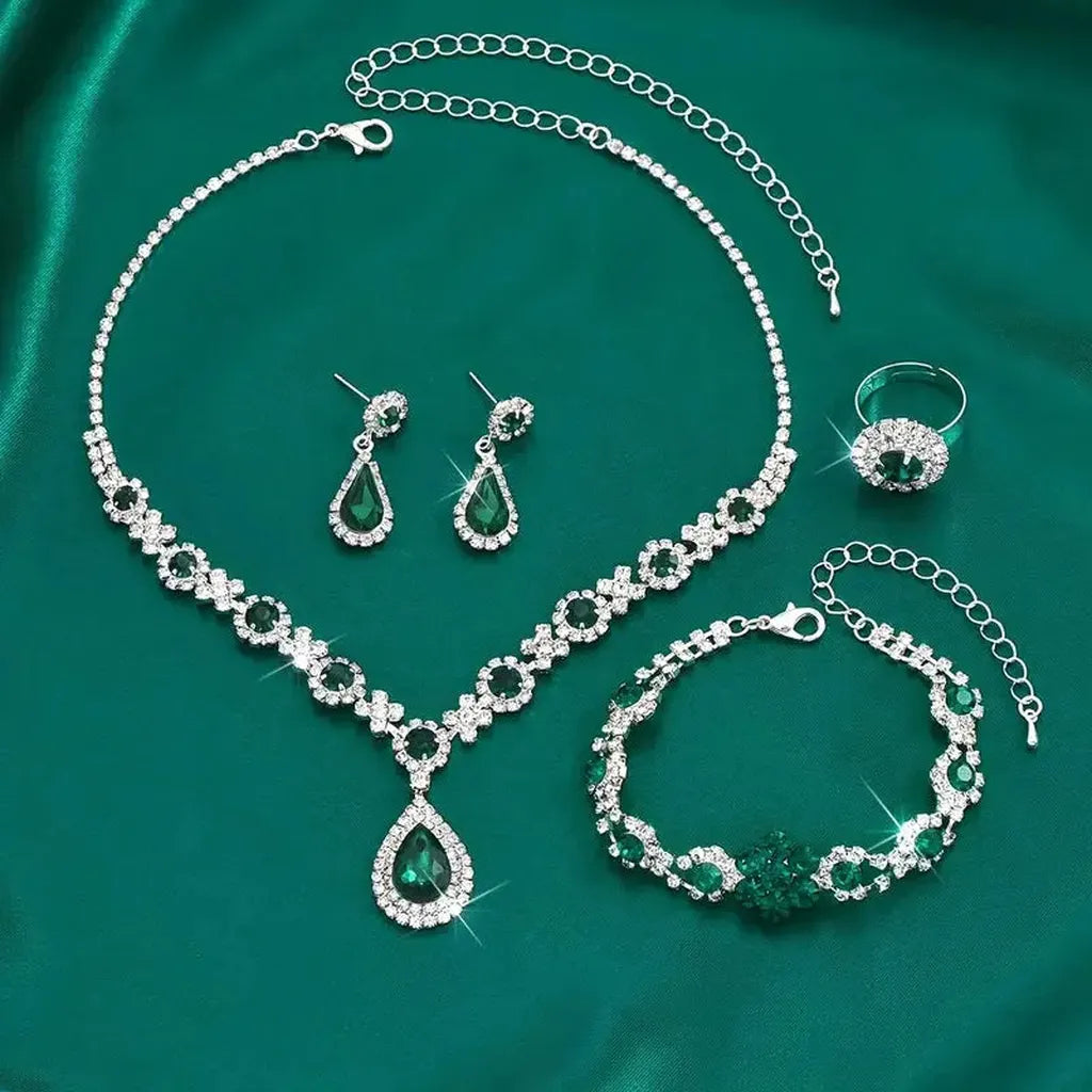 Schmuckset Adriana Lysandra in Weißgold – Ansicht 3