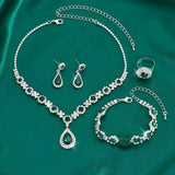 Schmuckset Adriana Lysandra in Weißgold – Ansicht 3