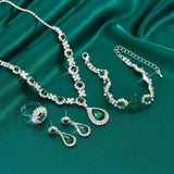 Schmuckset Adriana Lysandra in Weißgold – Ansicht 4
