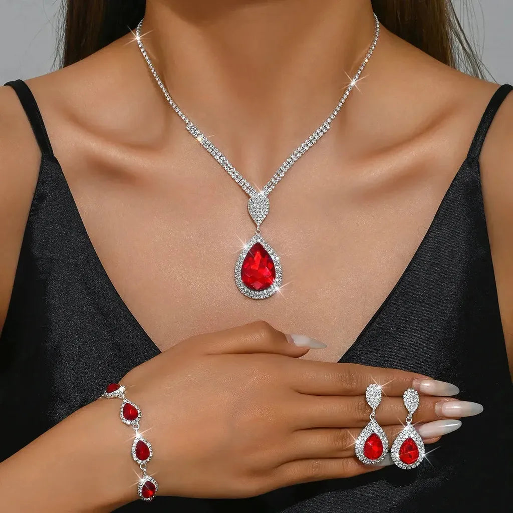 Schmuckset Thalira in Weißgold – Ansicht 3