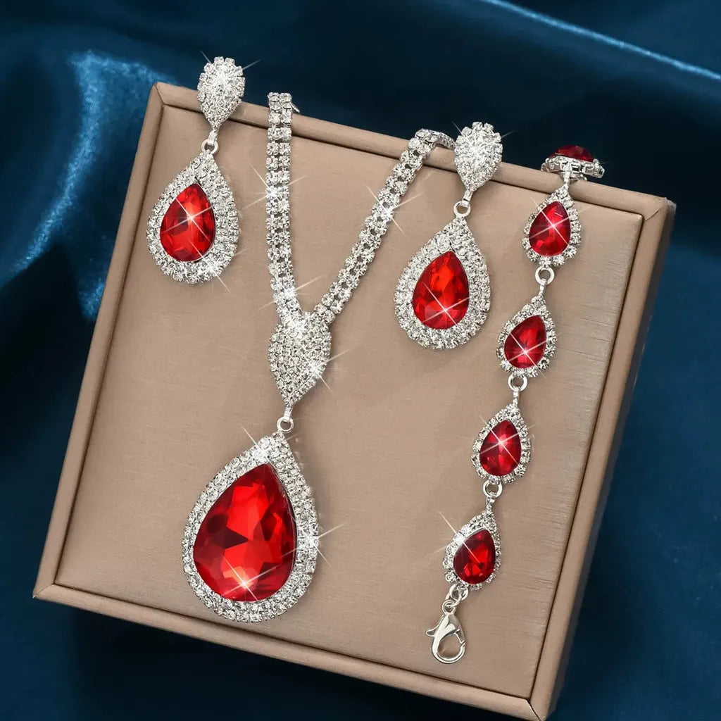 Schmuckset Thalira in Weißgold
