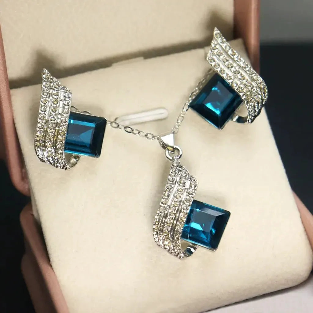 Schmuckset „Wien“ in Weißgold – Ansicht 5