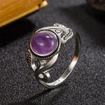 Schwesternring mit Amethyst
