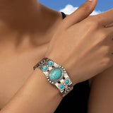 Türkis-Armreif Seren in Weißgold – Ansicht 3
