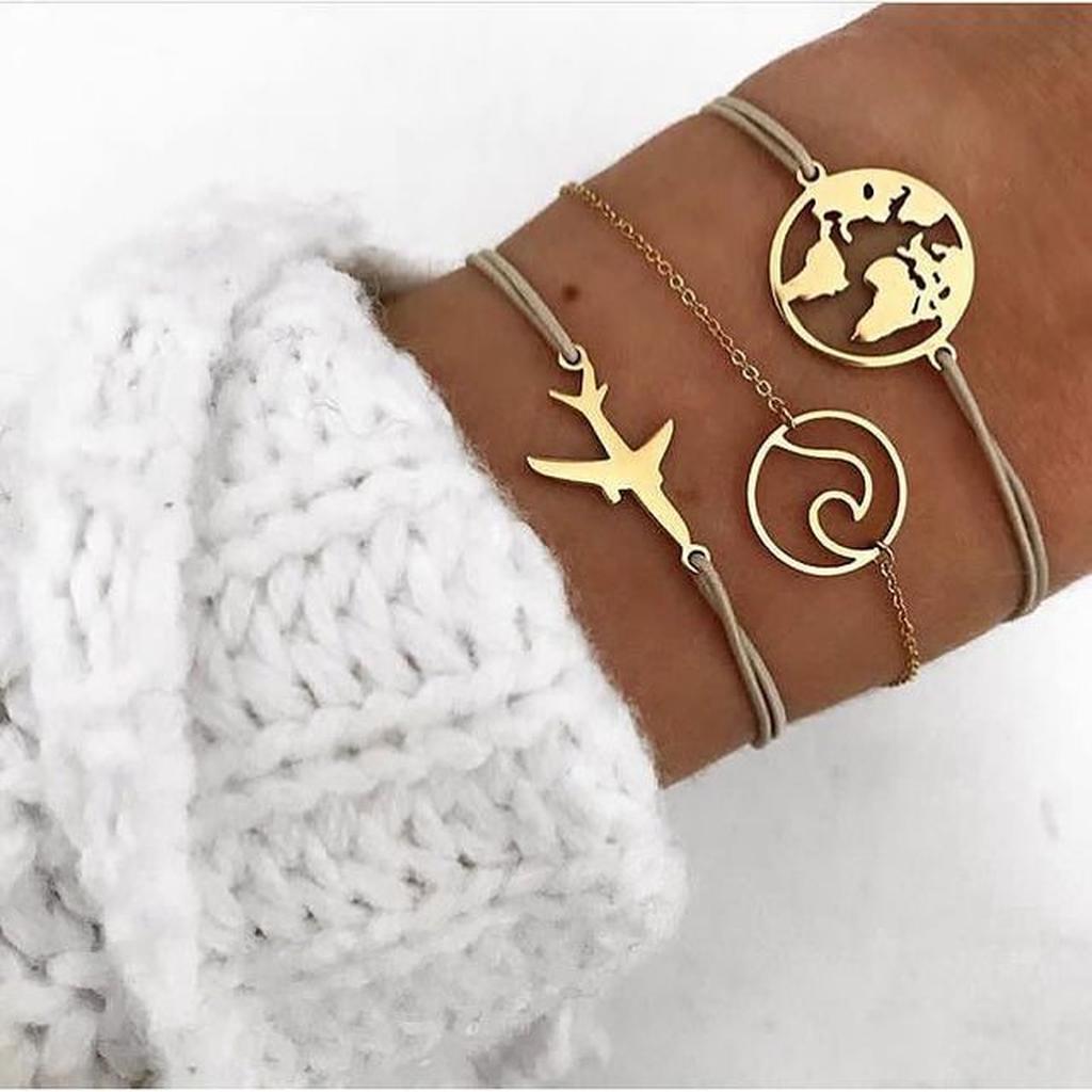 Set aus glitzernden Armbändern – Ansicht 4