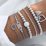 Set aus glitzernden Armbändern – Ansicht 5