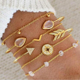 Set aus glitzernden Armbändern – Ansicht 8
