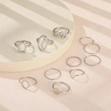 Set mit 11 Retro-Ringen – Ansicht 2