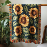 Gewebte Decke – Sonnige Gelassenheit