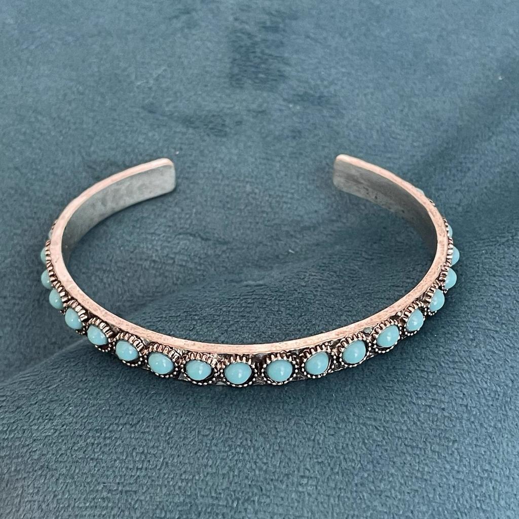 Offenes Türkis-Armband Talisse in Weißgold