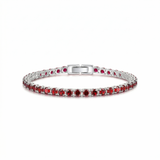 Tennisarmband in Weißgold