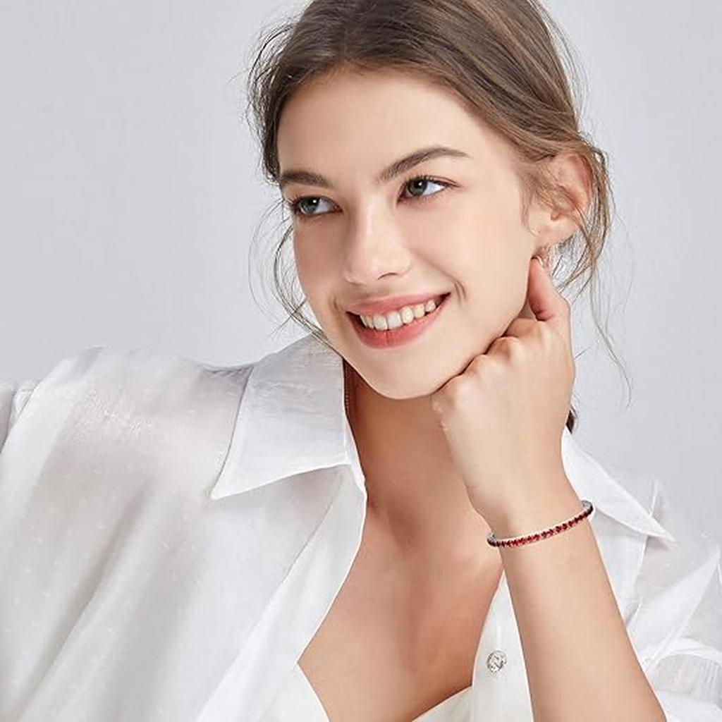 Tennisarmband in Weißgold – Ansicht 2