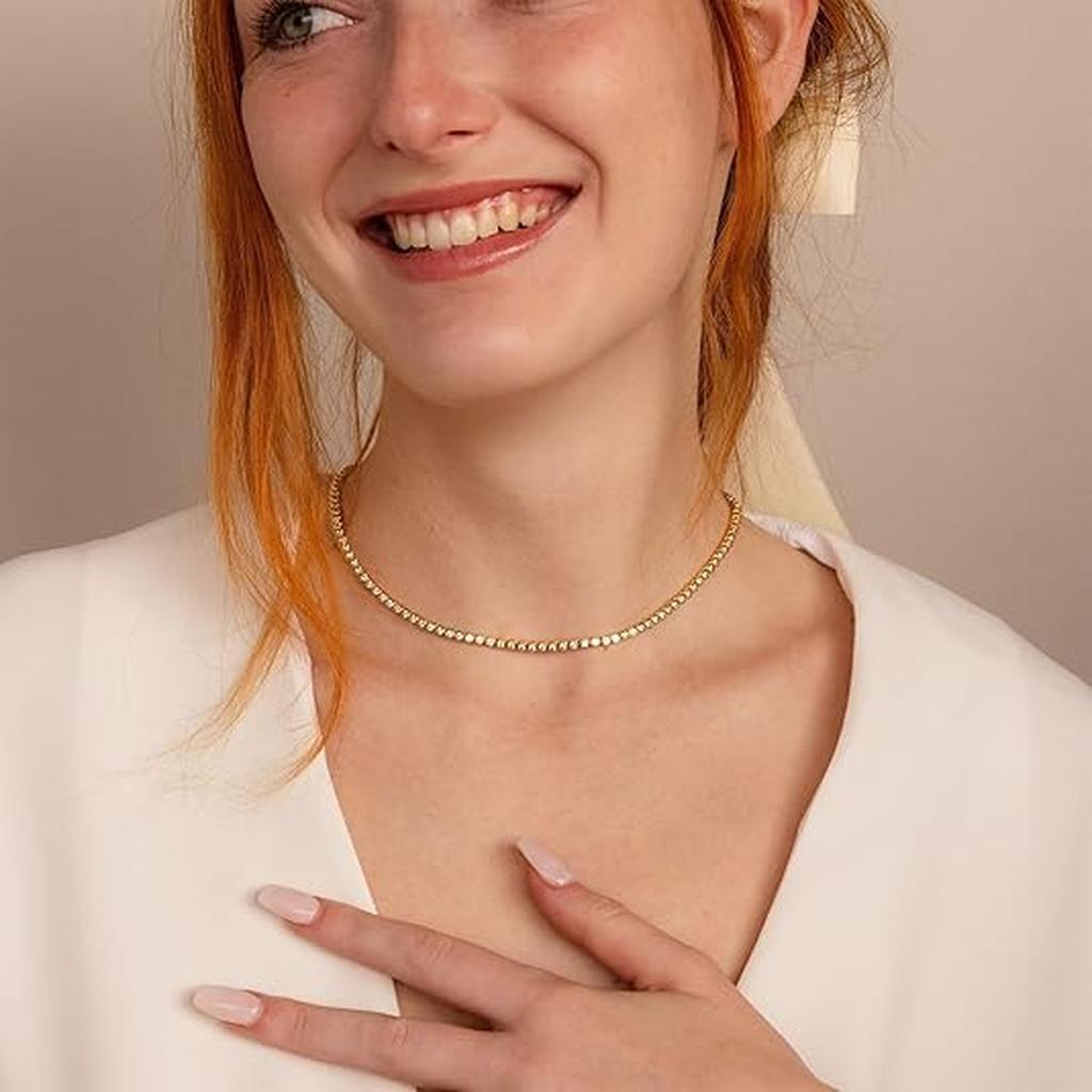 Tenniskette in Gold – Ansicht 3