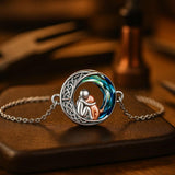 Verstellbares Armband mit Hundeanhänger in Weißgold
