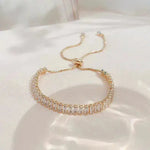 Verstellbares Armband mit Zirkonia