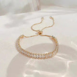 Verstellbares Armband mit Zirkonia