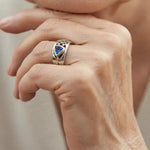 Blauer Vintage-Ring – Ansicht 2