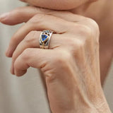 Blauer Vintage-Ring – Ansicht 2