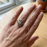 Vintage-Ring mit Zirkonia in Gold, Ansicht 2