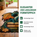Formteppich – in blauer Pfotenform