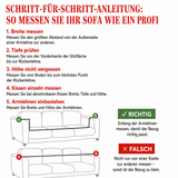Gesteppter Sofabezug – mit Libellen und Blumen
