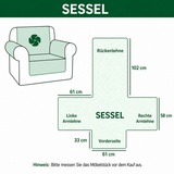 Gesteppter Sofabezug – für Leseecke