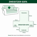 Gesteppter Sofabezug – mit Country-Pfote