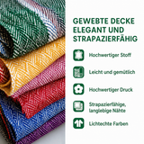 Gewebte Decke – Sonnenbeschienene Ufer