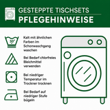 Gesteppte Tischsets – Lichterglanz