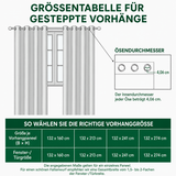 Gesteppte Vorhänge – in Antik-Sandstein