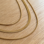 Mehrlagige Halskette in Gold, Ansicht 4