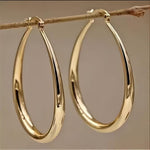 Tropfen-Creolen in Gold