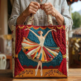 Handgefertigte Stepptasche – Elegante Ballerina