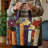 Handgefertigte Stepptasche – Bücherliebe