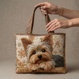 Handgefertigte Stepptasche – Niedlicher Yorkshire Terrier