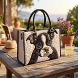 Stepptasche Boston Terrier – gesteppte Henkeltasche für Damen