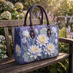 Stepptasche Lotus & Iris – gesteppte Henkeltasche für Damen