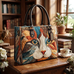 Stepptasche Süßes Katzerl – gesteppte Henkeltasche für Damen