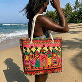 Handgefertigte Strandtasche – Königinnen der Sonne
